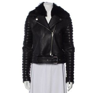 The Arrivals Ranier Lambskin Fur Trimmed Jacket